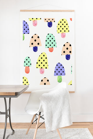 Hello Sayang Magic Mushrooms Art Print And Hanger