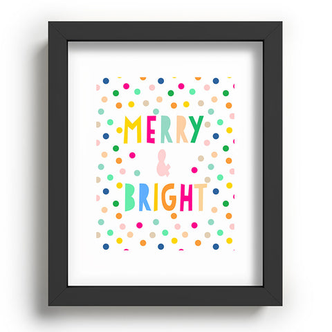 Hello Sayang Merry And Bright Polka Dots Recessed Framing Rectangle