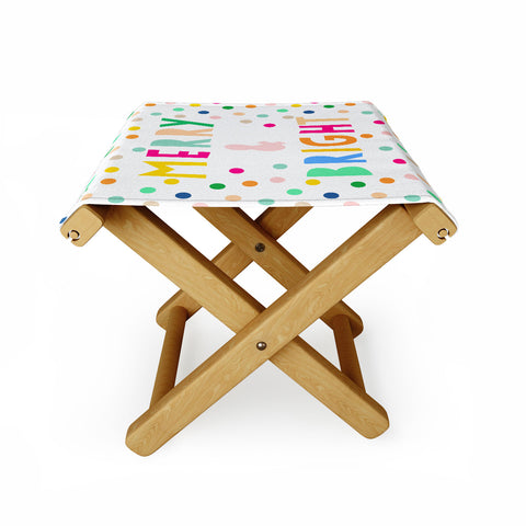 Hello Sayang Merry And Bright Polka Dots Folding Stool