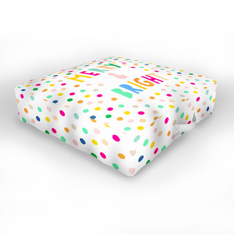 Hello Sayang Merry And Bright Polka Dots Outdoor Floor Cushion