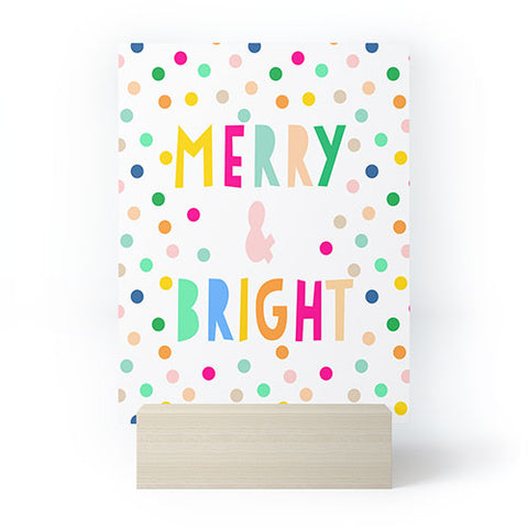 Hello Sayang Merry And Bright Polka Dots Mini Art Print