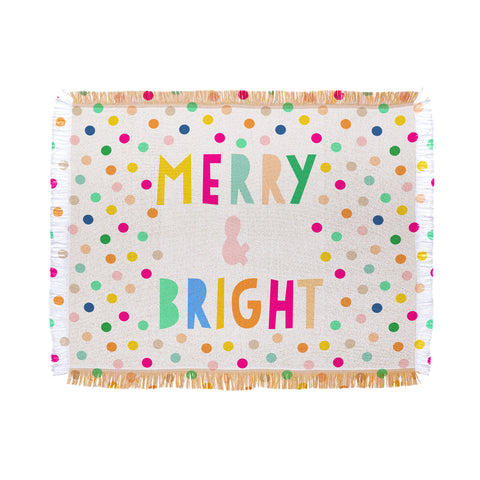 Hello Sayang Merry And Bright Polka Dots Throw Blanket