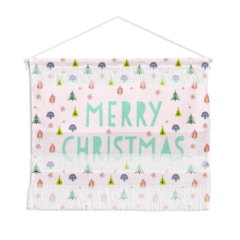 Hello Sayang Merry Christmas Trees Wall Hanging Landscape