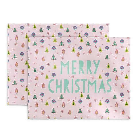 Hello Sayang Merry Christmas Trees Placemat