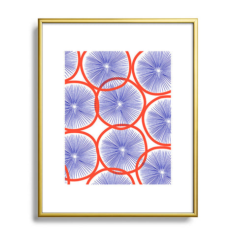 Hello Sayang Mod Circles Metal Framed Art Print