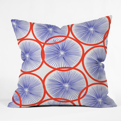 Hello Sayang Mod Circles Outdoor Throw Pillow
