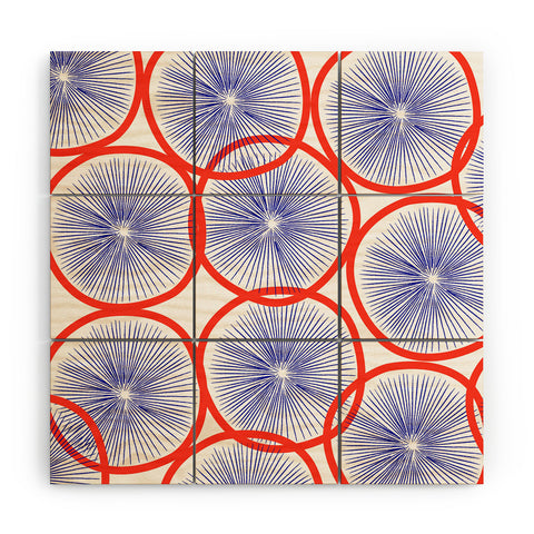 Hello Sayang Mod Circles Wood Wall Mural