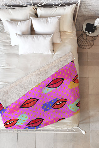 Hello Sayang Mon Cheri Fleece Throw Blanket