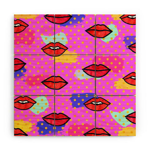 Hello Sayang Mon Cheri Wood Wall Mural