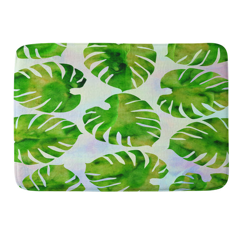 Hello Sayang Monster Monstera Memory Foam Bath Mat