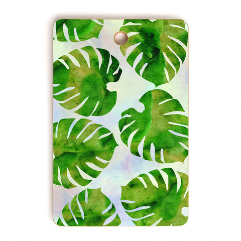 Hello Sayang Monster Monstera Cutting Board Rectangle