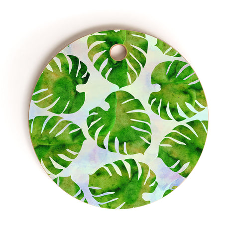 Hello Sayang Monster Monstera Cutting Board Round