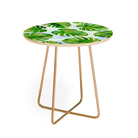 Hello Sayang Monster Monstera Round Side Table