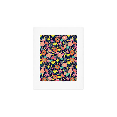 Hello Sayang Night Wild Flowers Art Print