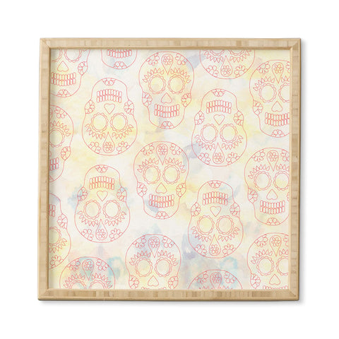 Hello Sayang Nothing Dull About Skulls Framed Wall Art
