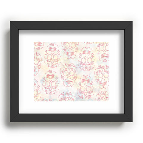Hello Sayang Nothing Dull About Skulls Recessed Framing Rectangle