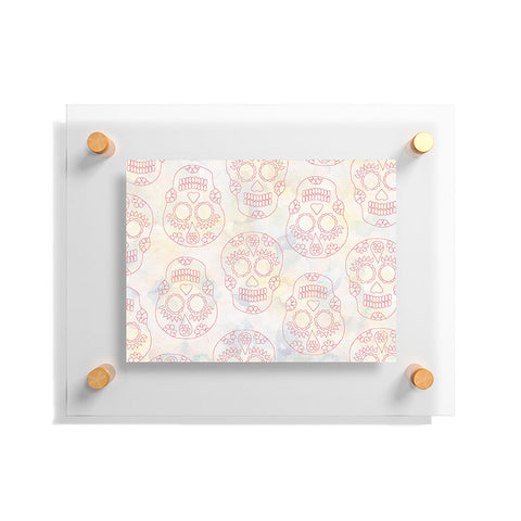Hello Sayang Nothing Dull About Skulls Floating Acrylic Print