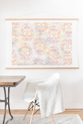 Hello Sayang Nothing Dull About Skulls Art Print And Hanger
