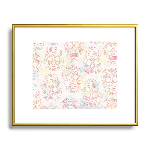 Hello Sayang Nothing Dull About Skulls Metal Framed Art Print