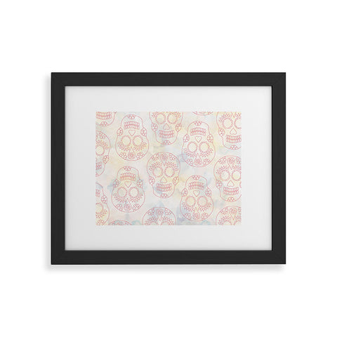 Hello Sayang Nothing Dull About Skulls Framed Art Print