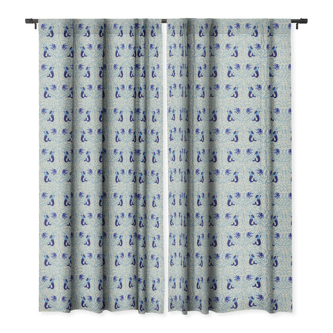 Hello Sayang Ocean Creatures Blackout Window Curtain