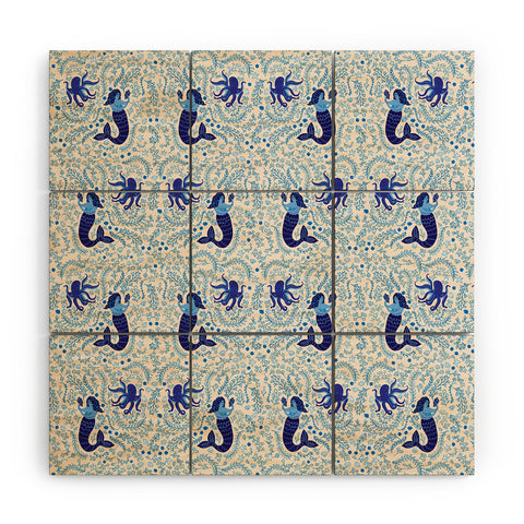 Hello Sayang Ocean Creatures Wood Wall Mural