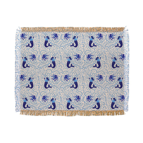 Hello Sayang Ocean Creatures Throw Blanket