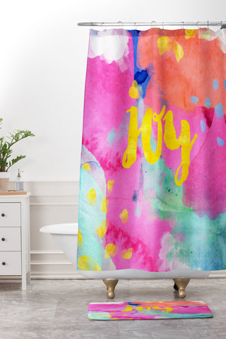 Hello Sayang Oui Joy Shower Curtain And Mat