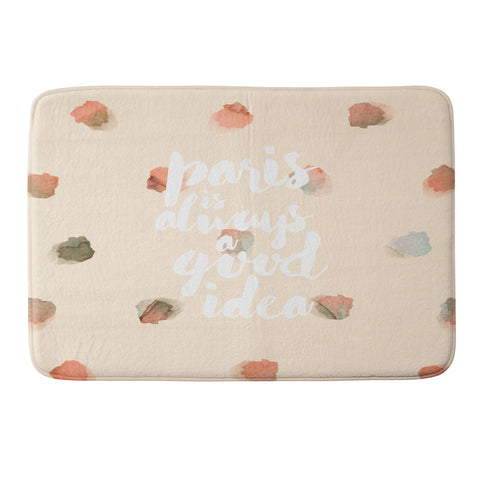 Hello Sayang Paris is Always A Good Idea Memory Foam Bath Mat