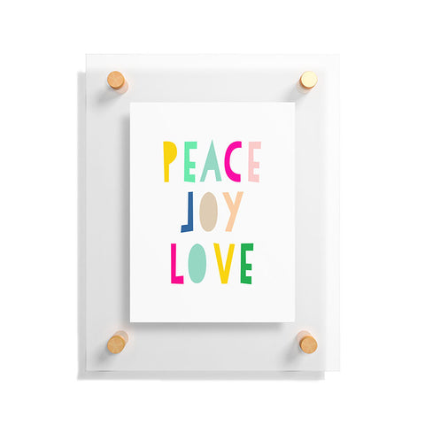 Hello Sayang Peace Joy Love Floating Acrylic Print