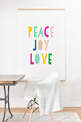 Hello Sayang Peace Joy Love Art Print And Hanger