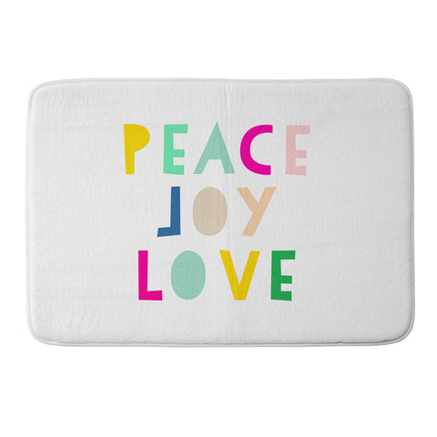 Hello Sayang Peace Joy Love Memory Foam Bath Mat