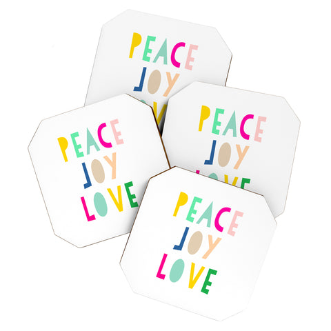 Hello Sayang Peace Joy Love Coaster Set