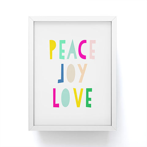 Hello Sayang Peace Joy Love Framed Mini Art Print