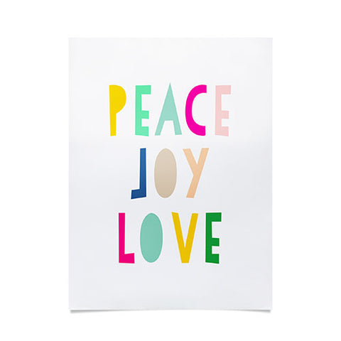 Hello Sayang Peace Joy Love Poster