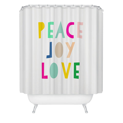 Hello Sayang Peace Joy Love Shower Curtain