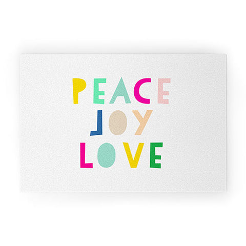 Hello Sayang Peace Joy Love Welcome Mat