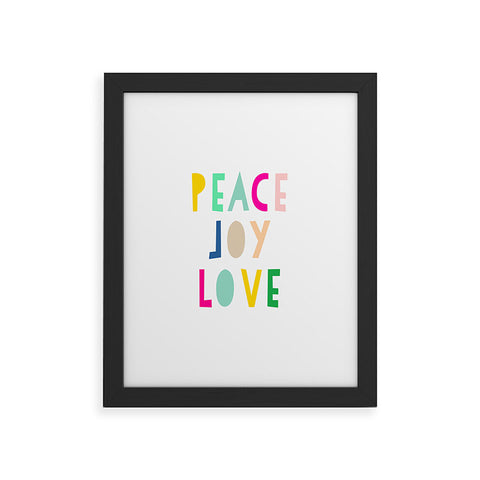 Hello Sayang Peace Joy Love Framed Art Print