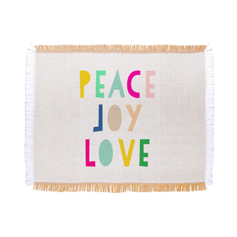 Hello Sayang Peace Joy Love Throw Blanket