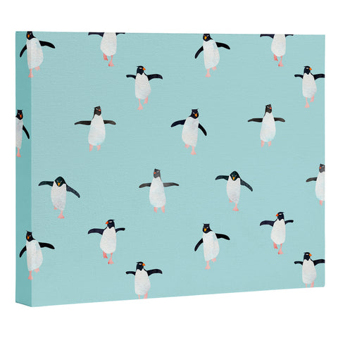 Hello Sayang Penguin Parade Art Canvas