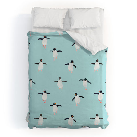 Hello Sayang Penguin Parade Duvet Cover