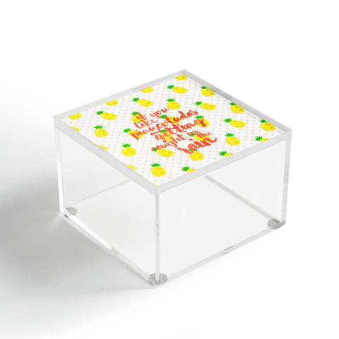 Hello Sayang Pineapple Pina Coladas Acrylic Box