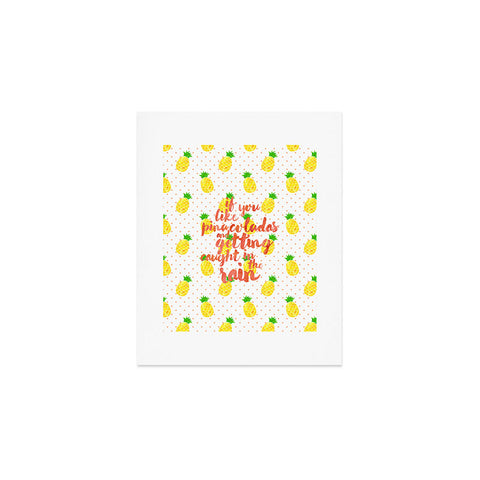 Hello Sayang Pineapple Pina Coladas Art Print