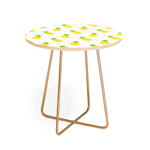 Hello Sayang Pineapple Pina Coladas Round Side Table