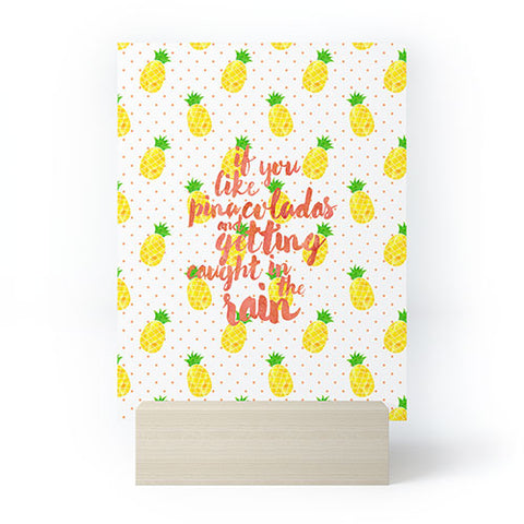 Hello Sayang Pineapple Pina Coladas Mini Art Print