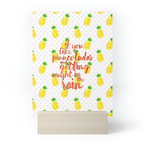 Hello Sayang Pineapple Pina Coladas Mini Art Print