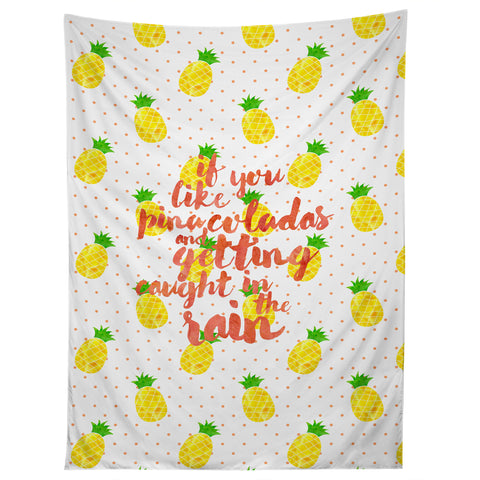 Hello Sayang Pineapple Pina Coladas Tapestry