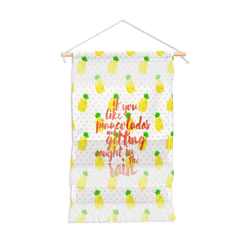 Hello Sayang Pineapple Pina Coladas Wall Hanging Portrait