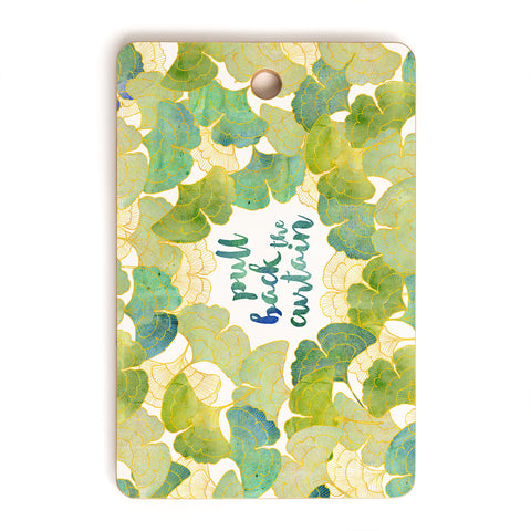 Hello Sayang Pull Back The Curtain Cutting Board Rectangle