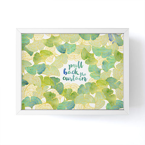 Hello Sayang Pull Back The Curtain Framed Mini Art Print